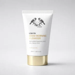 AbA Low pH Good Morning Cleanser 100ml face wash with Hyaluronic Acid, Zinc and Salicylic Acid